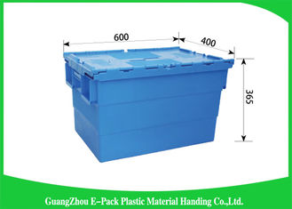 Industrial Storage Plastic Attached Lid Containers For Transportation And Logistics