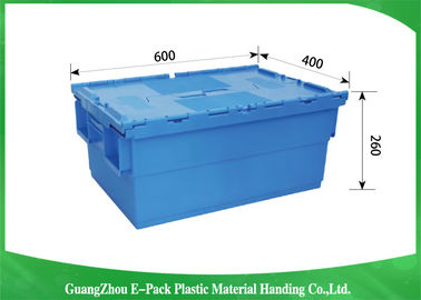 Hộp lưu trữ bằng nhựa lớn màu xanh Stardard, Tiết kiệm không gian Lưu trữ thùng nhựa