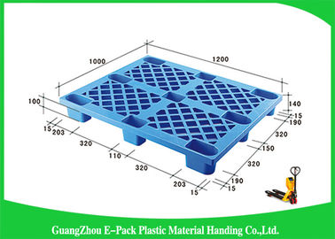 1200 * 1000mm Xuất khẩu Màu xanh lam Pallet nhựa có thể lồng vào nhau kinh tế dễ dàng xếp chồng Tuổi thọ dài
