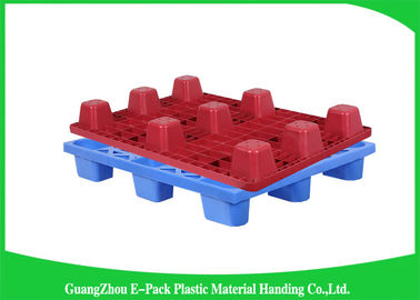 1200 * 1000mm Xuất khẩu Màu xanh lam Pallet nhựa có thể lồng vào nhau kinh tế dễ dàng xếp chồng Tuổi thọ dài