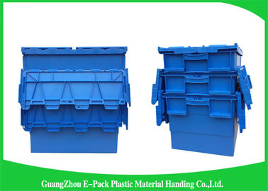 Thùng nhựa lưu trữ nhà kho có nắp, Hộp nhựa lưu trữ tùy chỉnh 600 * 400 * 315mm
