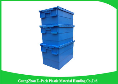 Lưu trữ công nghiệp Hộp đựng có nắp gắn bằng nhựa để vận chuyển và hậu cần