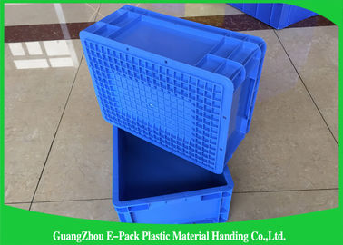 Hộp lưu trữ bằng nhựa Euro 45 lít, Thùng lưu trữ công nghiệp Trọng lượng nhẹ PP