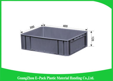 Công nghiệp màu xám Hộp chứa xếp chồng Euro Vận chuyển có thể gập lại PP không trượt