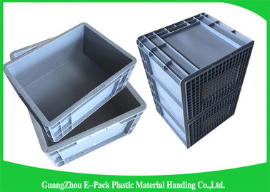 Nhà kho tiêu chuẩn Euro Stack Container Di chuyển Lưu trữ Màu xám Trọng lượng nhẹ