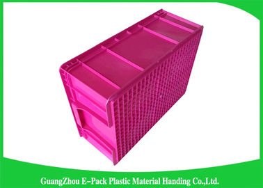 Nhà kho Thùng chứa bằng nhựa có thể xếp chồng lên nhau Công suất lớn Tiết kiệm không gian Vận chuyển có thể gập lại