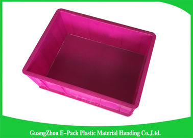 Thùng nhựa xếp chồng màu xanh lam Cửa hàng tiện lợi, Hộp nhựa xếp chồng kích thước tiêu chuẩn
