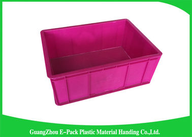 Thùng nhựa xếp chồng màu xanh lam Cửa hàng tiện lợi, Hộp nhựa xếp chồng kích thước tiêu chuẩn