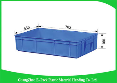 Thùng nhựa có thể xếp chồng lên nhau bền bỉ Tiết kiệm không gian, Hộp lưu trữ màu đen có thể tái sử dụng