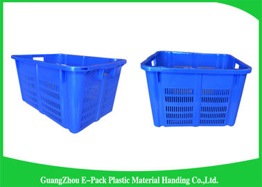 Sức khỏe Thùng nhựa thực phẩm bằng nhựa màu xanh có sức chứa lớn Dễ dàng xếp chồng lên nhau Tuổi thọ lâu dài