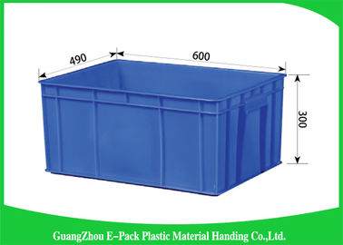 Thùng nhựa xếp chồng màu xanh lam Cửa hàng tiện lợi, Hộp nhựa xếp chồng kích thước tiêu chuẩn