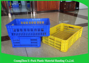 Thùng nhựa có thể tái chế có nắp, Hộp lưu trữ xếp chồng trọng lượng nhẹ cho hậu cần
