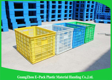 Tiết kiệm không gian Thùng nhựa hạng nặng, thùng chứa có thể xếp chồng lên nhau được lồng vào nhau một cách tự do