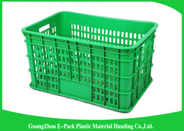 Thùng nhựa thực phẩm kinh tế lớn có lỗ thông hơi có thể tái chế cho nông nghiệp 670 * 480 * 420mm