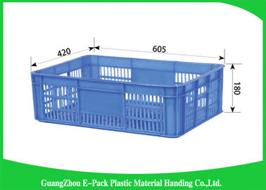 Thùng nhựa có thể tái chế có nắp, Hộp lưu trữ xếp chồng trọng lượng nhẹ cho hậu cần