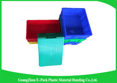 Hậu cần Thùng lưu trữ có thể xếp chồng lên nhau Hộp lưu trữ xếp chồng công nghiệp, không trơn trượt