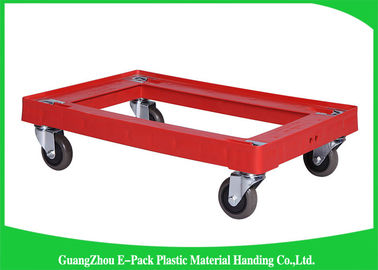4 bánh xe hạng nặng: Nhựa di chuyển Dolly Công suất lớn Tuổi thọ dài 612 * 412 * 145mm