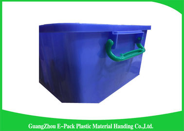 Logistics Virgin PP Thùng nhựa có thể xếp chồng lên nhau, Thùng lưu trữ công nghiệp tiêu chuẩn