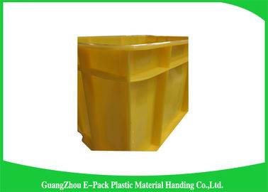 Hộp lưu trữ bằng nhựa có thể xếp chồng lên nhau trong nông nghiệp, Hộp xếp chồng bền bỉ theo tiêu chuẩn Euro 610 * 420 * 150mm