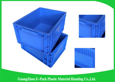 Công suất lớn Thùng chứa bằng nhựa có thể xếp chồng lên nhau Kho Vận chuyển Màu xanh