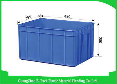 Công suất lớn Thùng chứa bằng nhựa có thể xếp chồng lên nhau Kho Vận chuyển Màu xanh