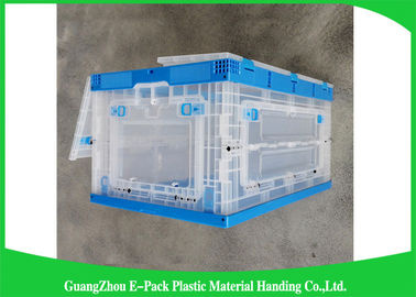 Hộp đựng bằng nhựa có thể gập lại có thể xếp chồng lên nhau Thuận tiện vận chuyển 600 * 400 * 88mm