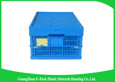 Hộp lưu trữ có thể thu gọn có thể lồng vào nhau có nắp đậy, thùng vận chuyển bằng nhựa tiêu chuẩn