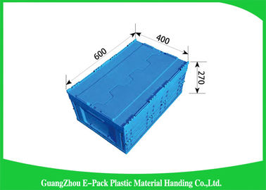 Nắp kèm theo Thùng lưu trữ có thể thu gọn, Hộp nhựa có thể gập lại công nghiệp 45 L