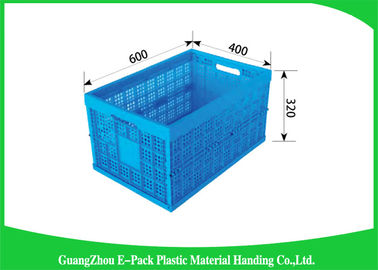 Thùng nhựa gấp lớp thực phẩm Bảo vệ môi trường 600 * 400 * 320mm