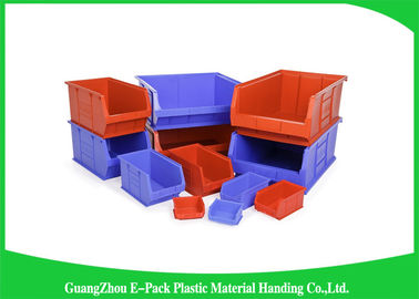 Hộp lưu trữ nhựa công nghiệp, Thùng lưu trữ thương mại tái chế có thể xếp chồng lên nhau