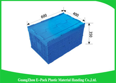 Nắp gắn liền Thùng nhựa gấp Thùng chở hàng dung tích lớn Di chuyển thân thiện với môi trường