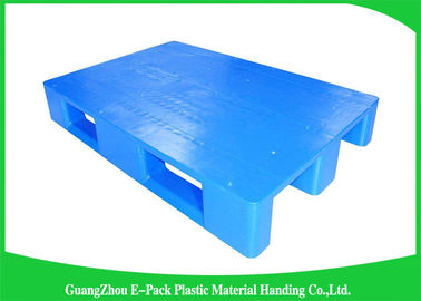 1200 * 800mm Pallet nhựa màu xanh với ba thanh chạy, Pallet nhựa trượt HDPE nguyên chất