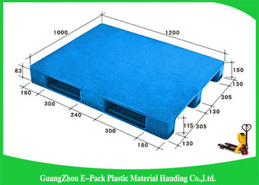 Kích thước tiêu chuẩn Pallet nhựa xếp chồng lên nhau, Pallet nặng hai mặt Tải trọng cao