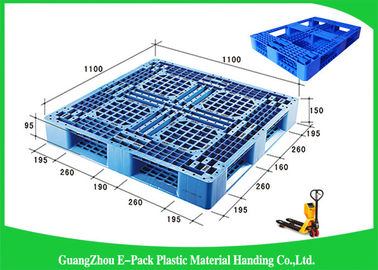 Sàn cứng bền bằng nhựa Euro Pallet thực phẩm cấp ba trượt Vật liệu HPPE