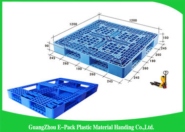 Pallet nhựa xuất khẩu 4 chiều có thể tái chế, Pallet nhựa vận chuyển hai mặt tiêu chuẩn