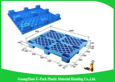 Pallet nhựa xuất khẩu một mặt, Pallet nhựa công nghiệp 3 mặt trượt cho ngành công nghiệp thực phẩm