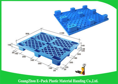 Pallet nhựa đen có thể xếp chồng lên nhau, Pallet nhựa nhẹ 100% vật liệu tái chế