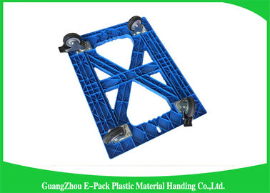 Thùng nhựa có thể xếp chồng lên nhau Di chuyển nền tảng Dolly Vận chuyển Tuổi thọ dài