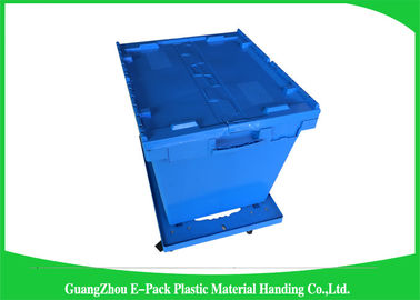 Hộp lưu trữ bằng nhựa lớn 60L có nắp, Hộp chứa vận chuyển bằng nhựa có nắp đi kèm