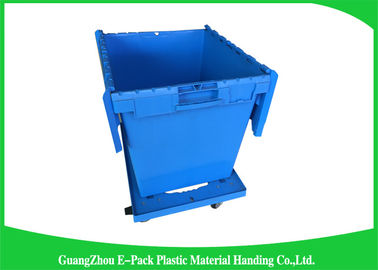 Hộp lưu trữ bằng nhựa lớn 60L có nắp, Hộp chứa vận chuyển bằng nhựa có nắp đi kèm
