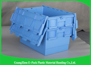 Thùng nhựa lưu trữ nhà kho có nắp, Hộp nhựa lưu trữ tùy chỉnh 600 * 400 * 315mm