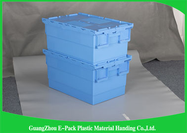 Thùng nhựa lưu trữ nhà kho có nắp, Hộp nhựa lưu trữ tùy chỉnh 600 * 400 * 315mm