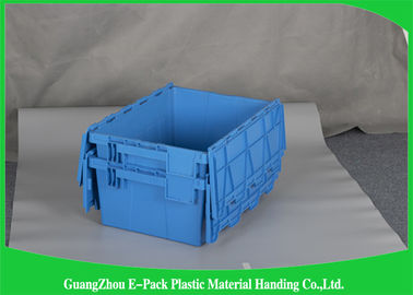 Hộp lưu trữ bằng nhựa PP mới 45L có nắp đậy, Thùng chứa bằng nhựa trọng lượng nhẹ
