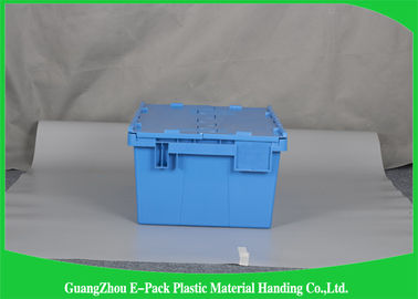Có thể gập lại phân phối lớn Hộp đựng có nắp đậy bằng nhựa Bảo vệ môi trường Màu xanh