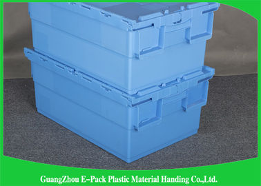 Có thể gập lại phân phối lớn Hộp đựng có nắp đậy bằng nhựa Bảo vệ môi trường Màu xanh