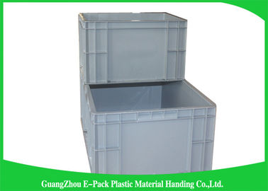 65 lít Công nghiệp Euro thùng chứa xếp chồng lên nhau Tiết kiệm không gian vận chuyển có thể gập lại