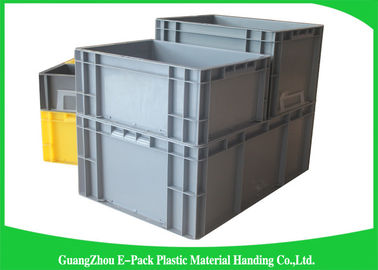 65 lít Công nghiệp Euro thùng chứa xếp chồng lên nhau Tiết kiệm không gian vận chuyển có thể gập lại