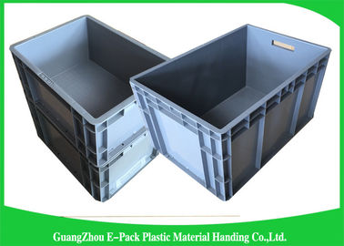 65 lít Công nghiệp Euro thùng chứa xếp chồng lên nhau Tiết kiệm không gian vận chuyển có thể gập lại