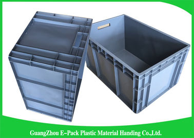 65 lít Công nghiệp Euro thùng chứa xếp chồng lên nhau Tiết kiệm không gian vận chuyển có thể gập lại
