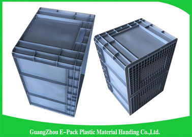 Thùng chứa Euro tải nhỏ có nắp đậy, Hộp xếp chồng nhựa tiêu chuẩn Vật liệu PP